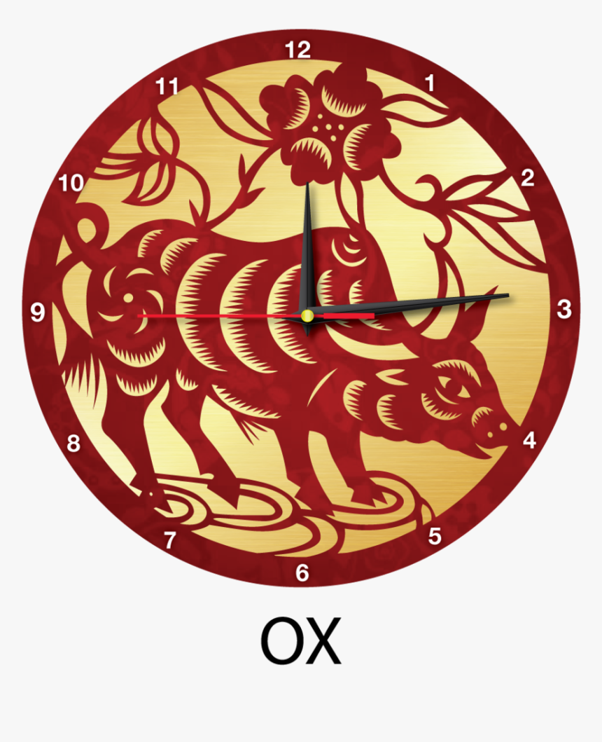 Wall Clock Png - Transparent Chinese Zodiac Png, Png Download
