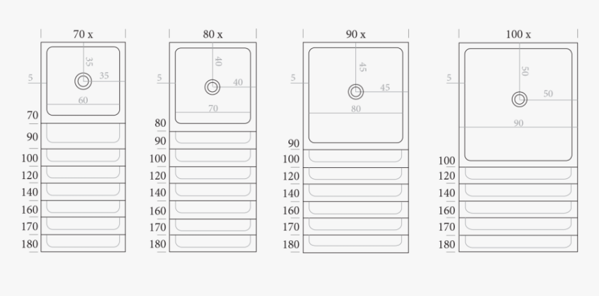 Dimensions Onda - Dimensioni Piatto Doccia, HD Png Download
