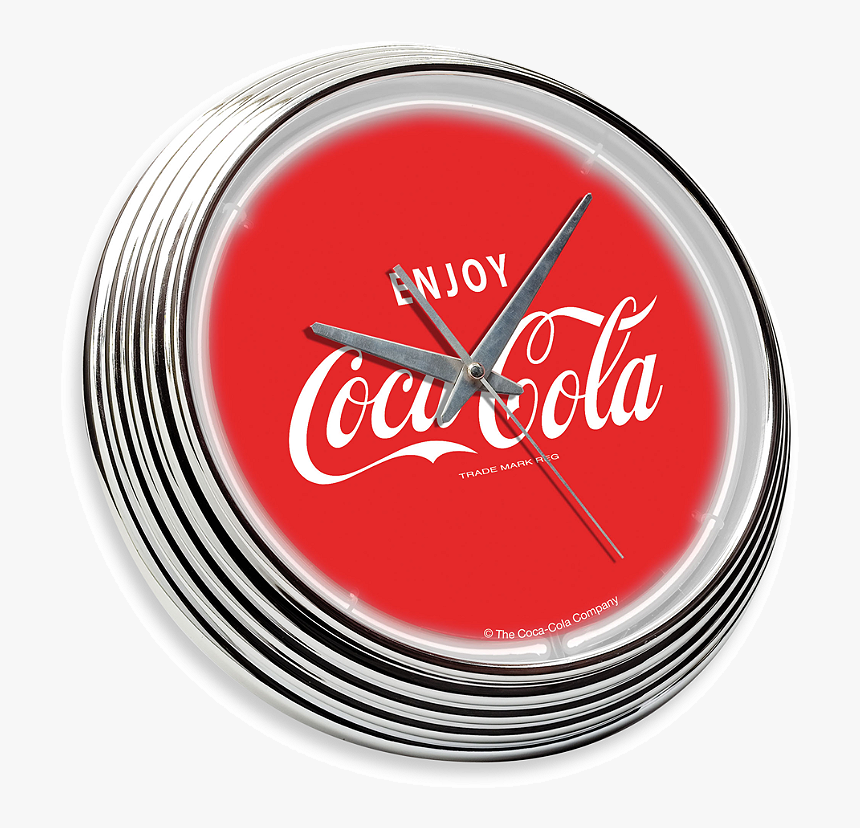 Neon Coca Cola 15 Inch Wall Clock - Coca Cola, HD Png Download