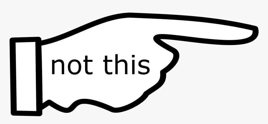 Sign Not This 01 Clip Arts - Le Doigt Qui Pointe, HD Png Download