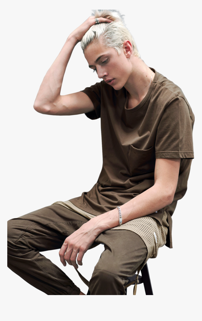 Lucky Blue Smith Image - Lucky Blue Smith Back Hair, HD Png Download
