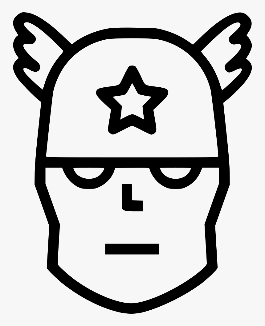 Captain American Humanoid Superhero - Topi Icon, HD Png Download