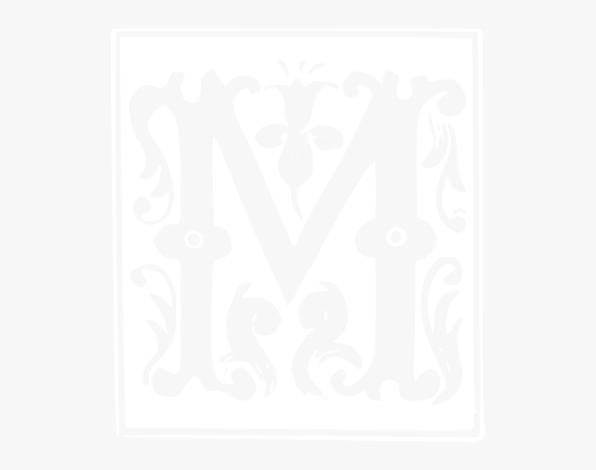 White Letter M Png- - Decorative Letter M Transparent, Png Download