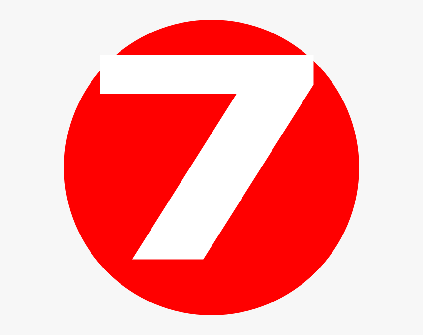 7 In A Red Circle, HD Png Download
