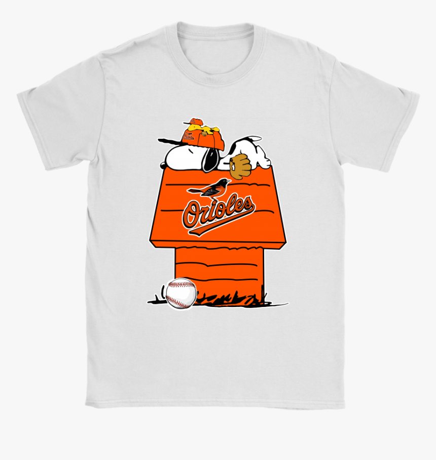Baltimore Orioles Snoopy And Woodstock Resting Together - Shirt, HD Png Download