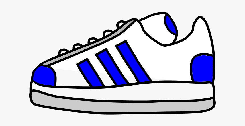 Sneakers, Tennis Shoes, Blue Stripes, HD Png Download