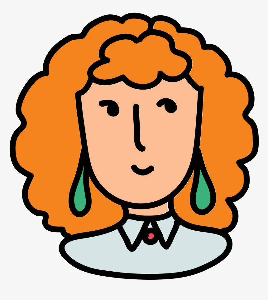 User Female Red Hair Icon , Png Download - Icon, Transparent Png