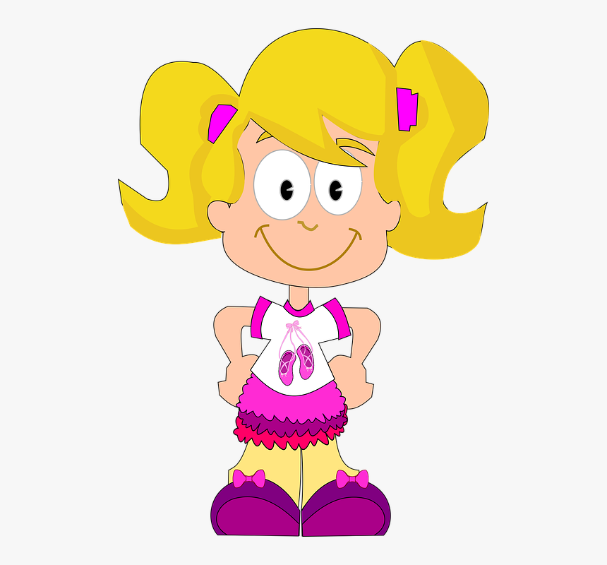 Ballerina, Ballet, Cartoon, Child, Comic Characters - Cartoon Child, HD Png Download