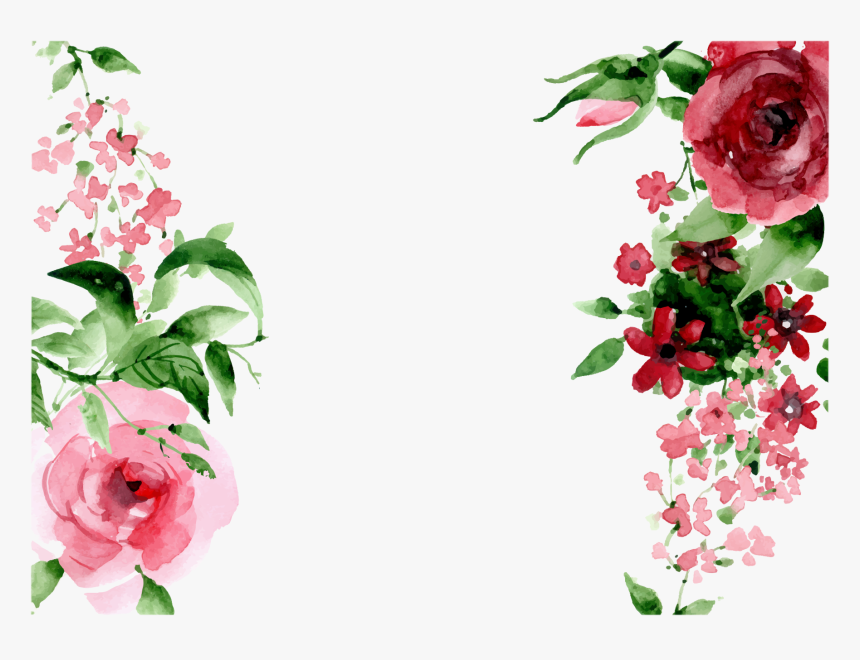 Pixel Watercolor Painting - Flower Hand Drawing Png, Transparent Png