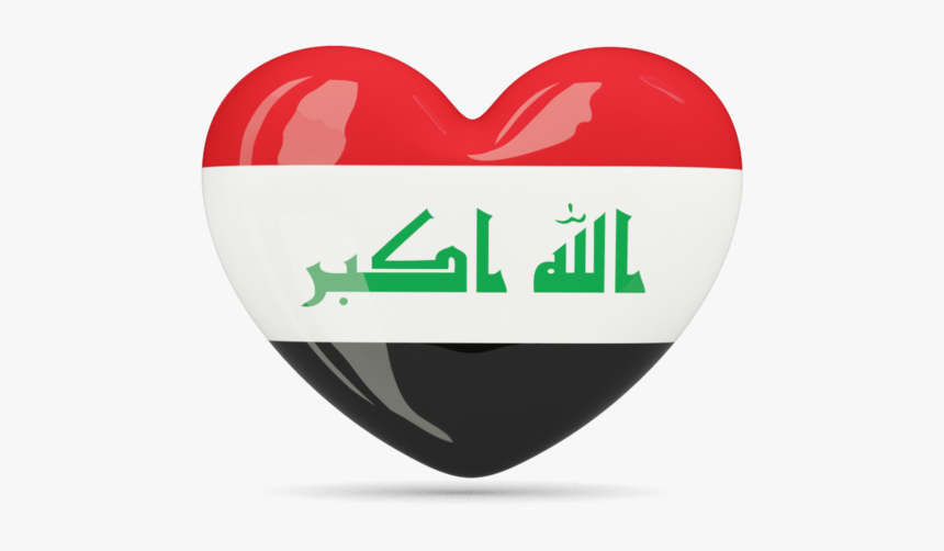 Iraq Flag Heart Png, Transparent Png