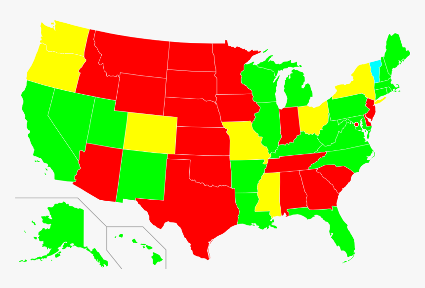 Red And Blue States, HD Png Download