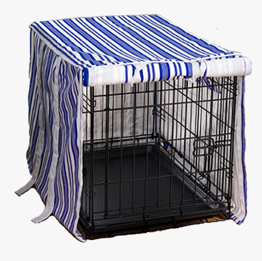Discontinued Blue Stripe Doghouse Cover - Cage, HD Png Download