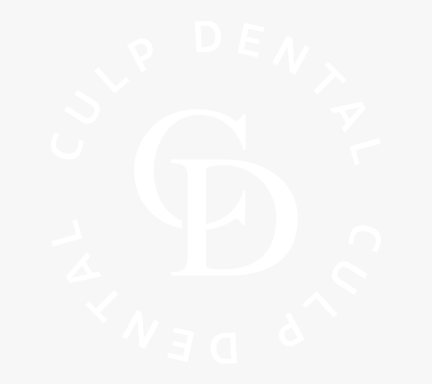 White Monogram For Culp Dental, Dentist In Rock Hill - Circle, HD Png Download