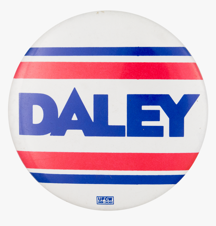 Daley Red And Blue Stripes Chicago Button Museum - Oval, HD Png Download