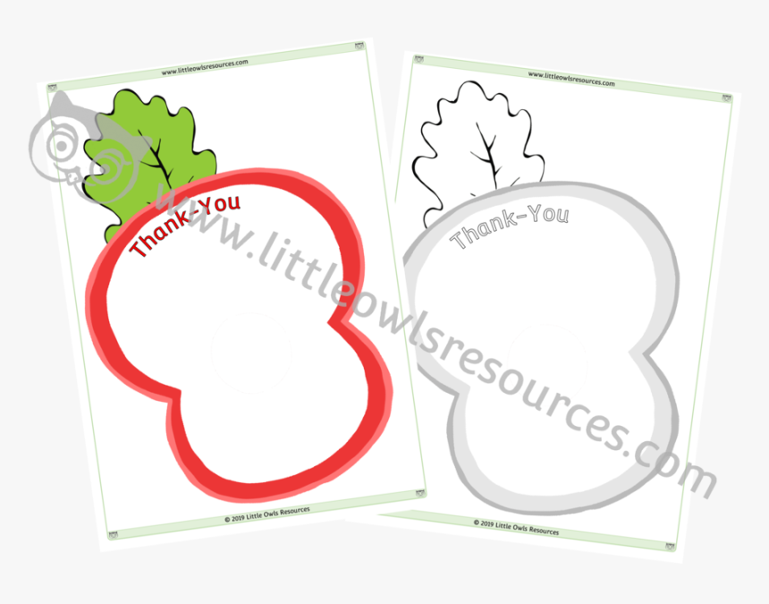 Poppy Draw Thank You Cover, HD Png Download