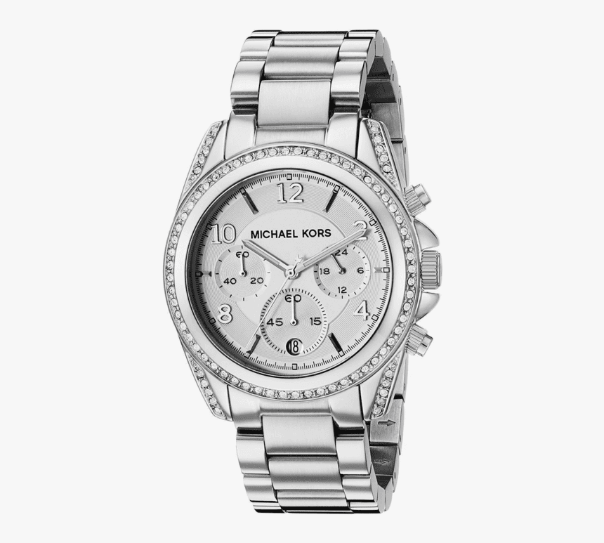 Michael Kors Silver Tone Watch, HD Png Download