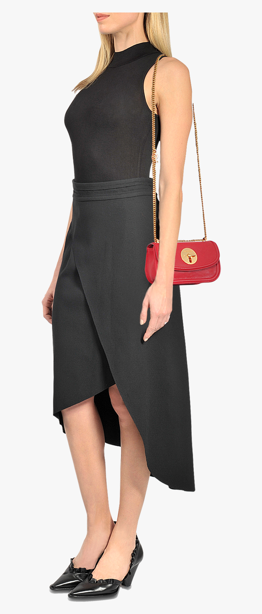 Transparent Cave Woman Clipart - Valentino Rockstud Wallet On Chain, HD Png Download