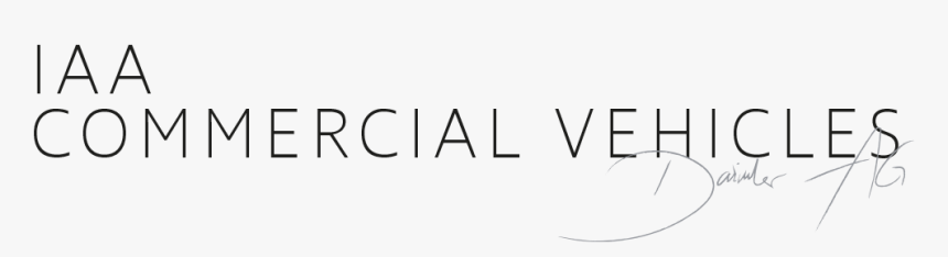 Hl Iaa Commercial Vehicles Daimlerag - Black-and-white, HD Png Download