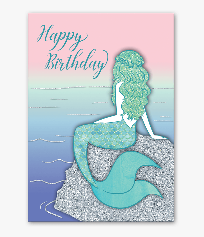 14 Mermaid Birthday Cards, HD Png Download