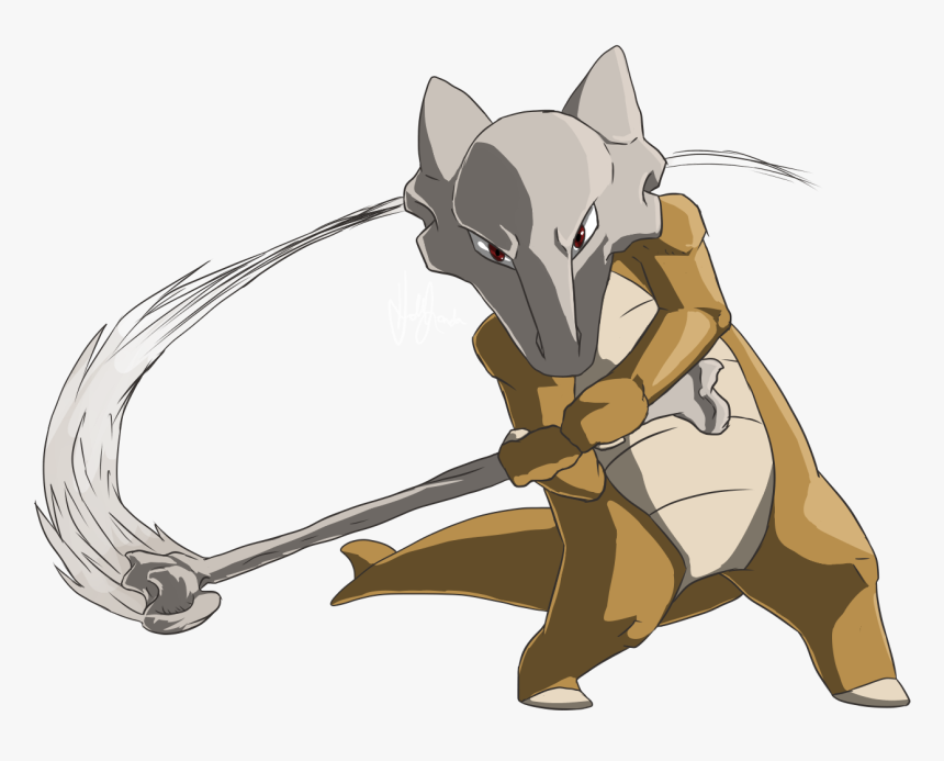 Marowak Used Bone Club By Ancientdragoness - Marowak Bone, HD Png Download