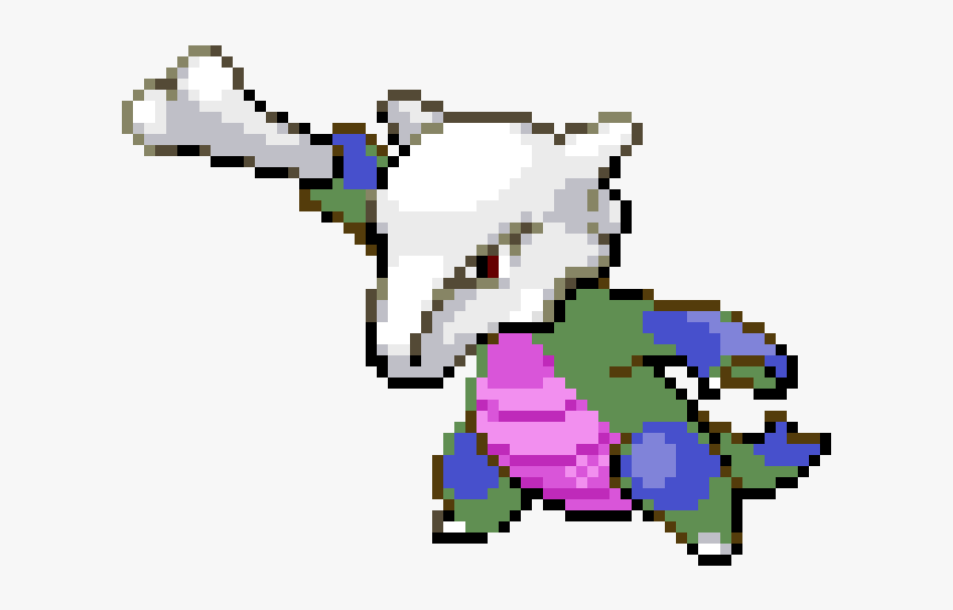 Pokemon Alolan Marowak Pixel, HD Png Download