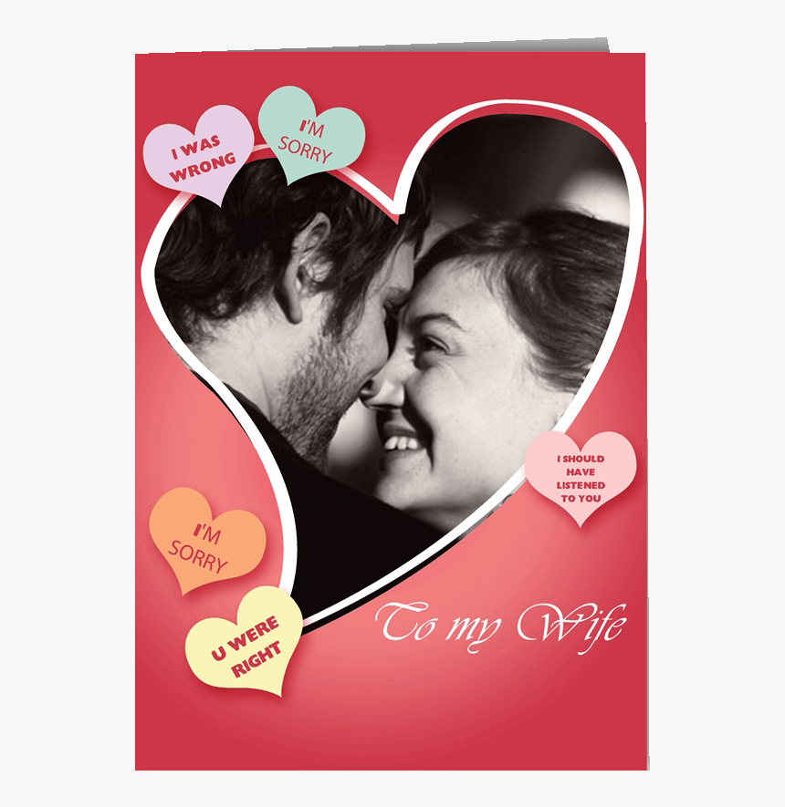 Custom Personalized Greeting Cards - Sorry Card For My Wife, HD Png Download