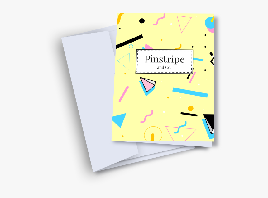 Closed White Envelope Lying Next To A Yellow Greeting - Paper, HD Png Download