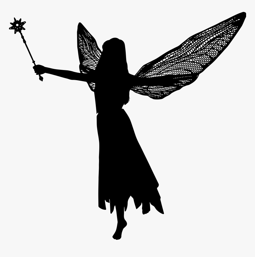 Transparent Angel Silhouette Png - Fairy Silhouette Png, Png Download