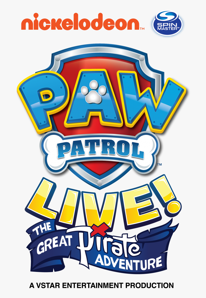 Release Logo - Paw Patrol Live The Great Pirate Adventure Logo, HD Png Download