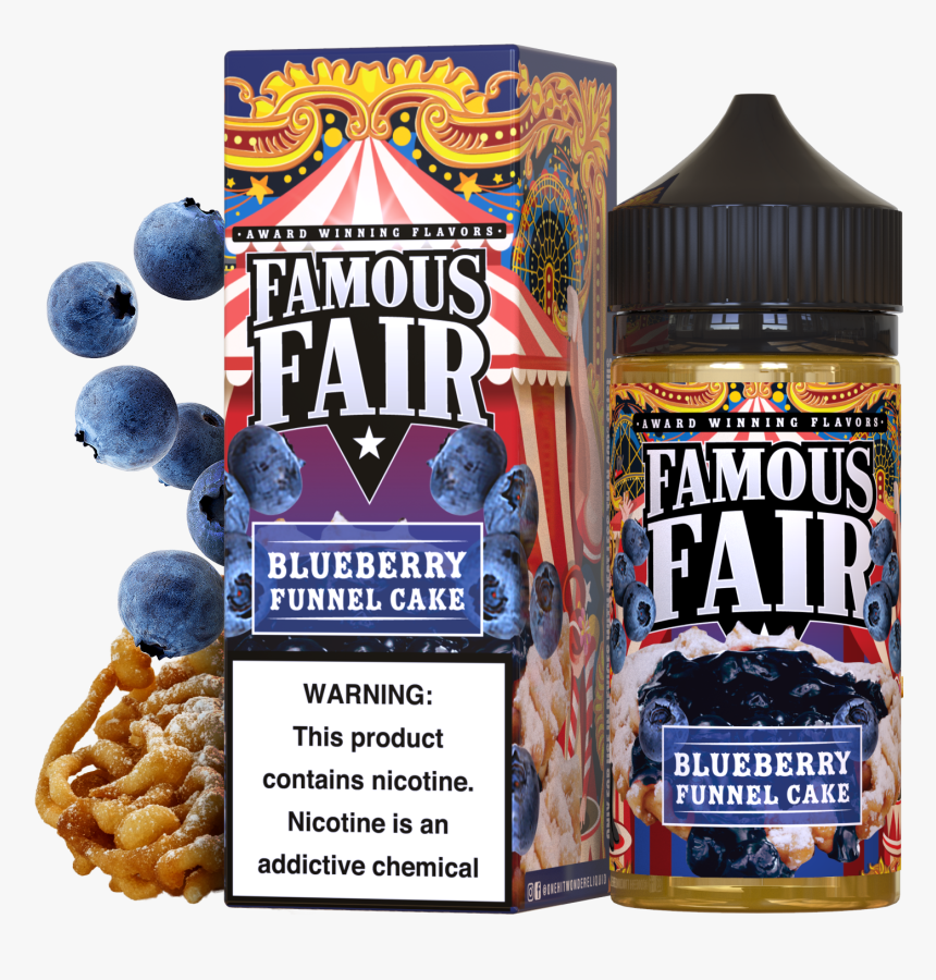 Famous Fair Blueberry Funnel Cake, HD Png Download