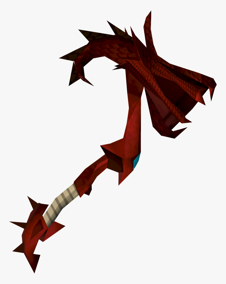 Weapon Clip Dragon - Runescape 3 Dragon Warhammer, HD Png Download