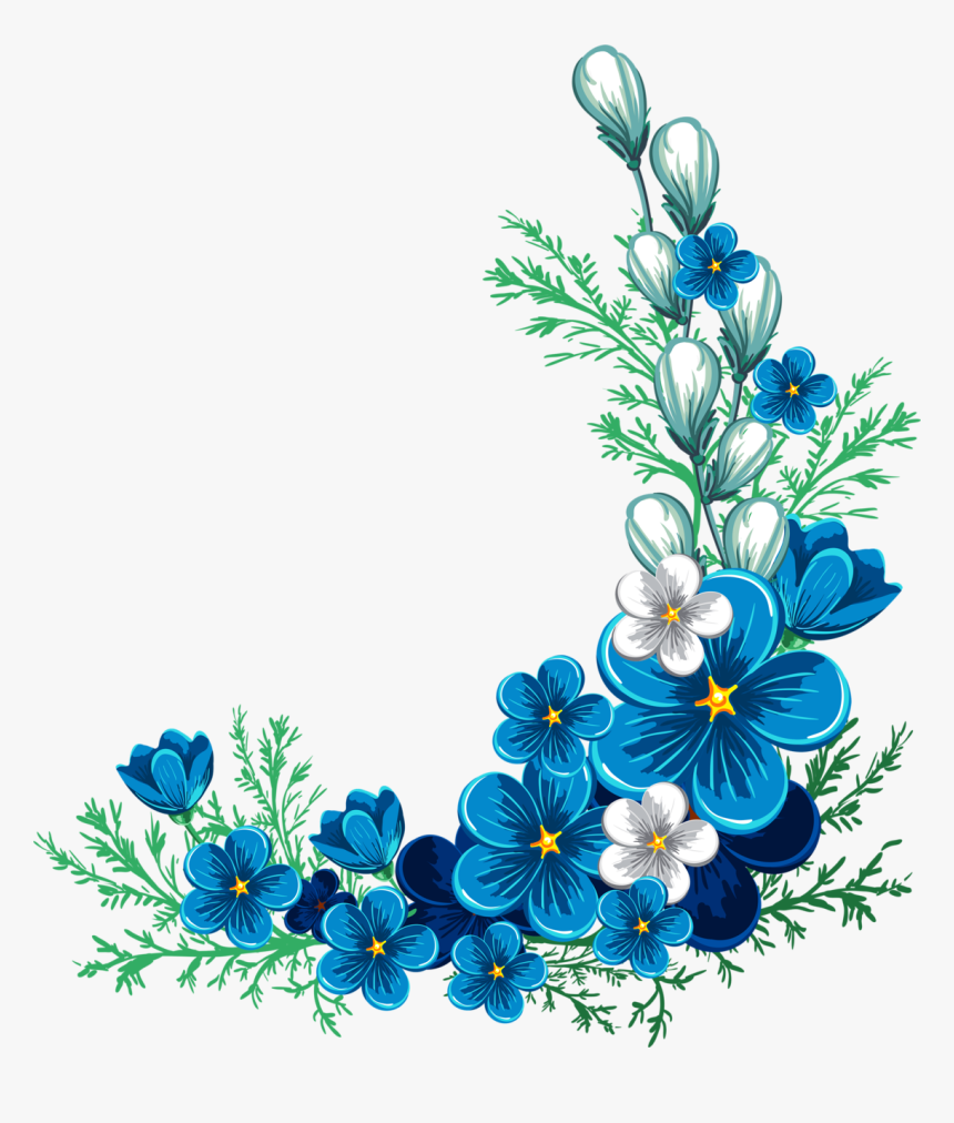 Flower Border Design Png, Transparent Png
