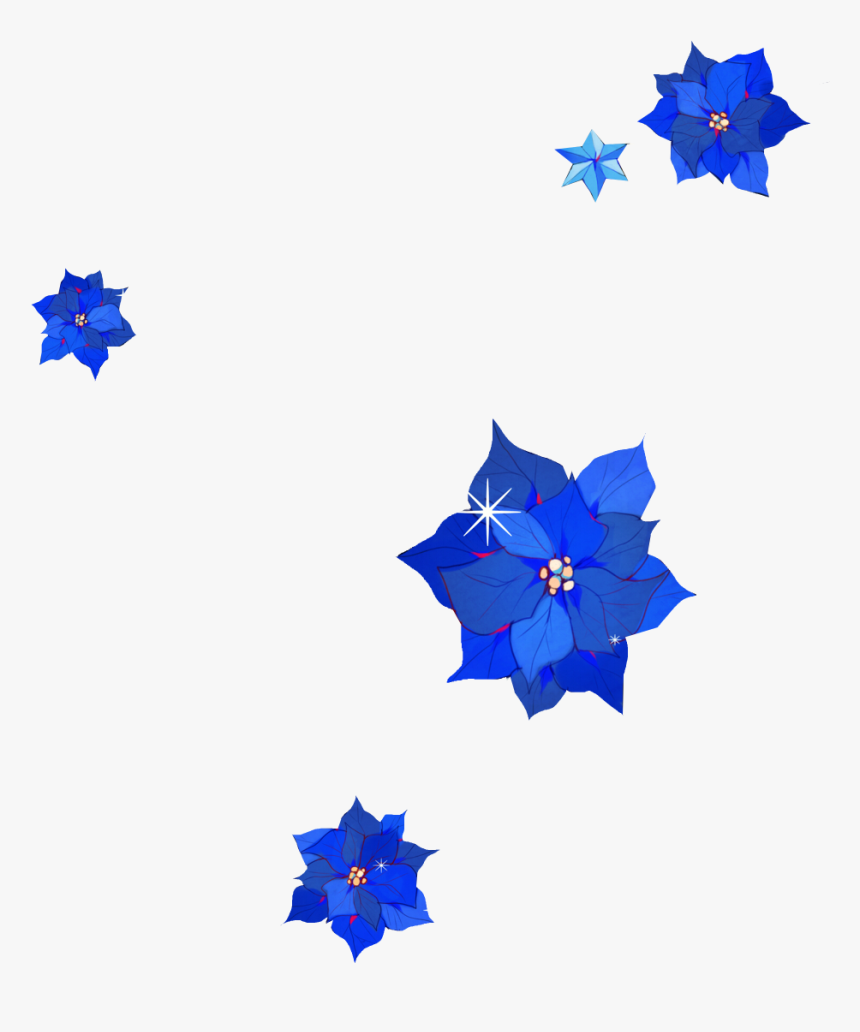 Png Flores Azules Render, Transparent Png