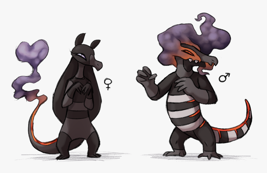 Pokemon Salandit Male Evolution, HD Png Download