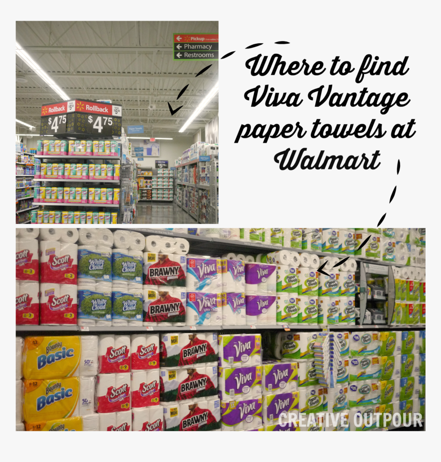 Viva Vantage Paper Towels, Walmart, Tailgating, Razorbacks, - Convenience Store, HD Png Download