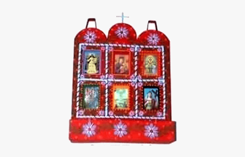 Anaranjado Flores Azules - Cross-stitch, HD Png Download