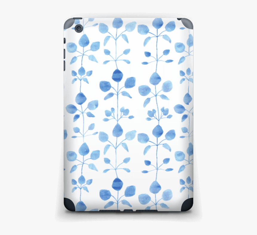 Flores Azules Vinilo Ipad Mini 2 Back - Portable Network Graphics, HD Png Download