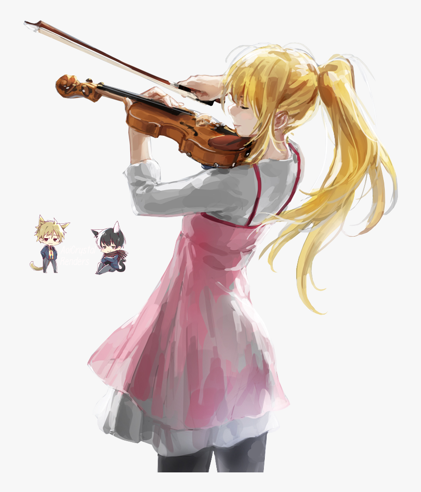 Anime, Violin, And Shigatsu Wa Kimi No Uso Image - Your Lie In April Kaori Png, Transparent Png
