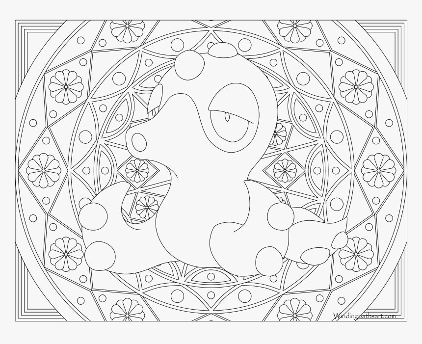 Pokemon Dragonair Coloring Page, HD Png Download