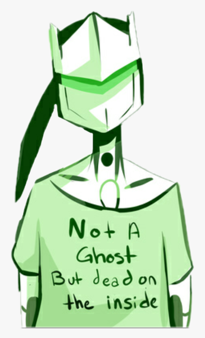 #overwatch #genji #cute #ghost #dead #game - Overwatch Dumb, HD Png Download