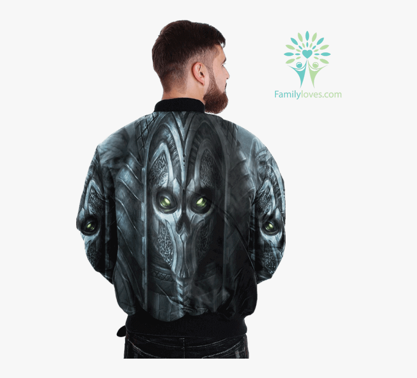 Dark Demon Skull Over Print Jacket %tag Familyloves - Veteran, HD Png Download