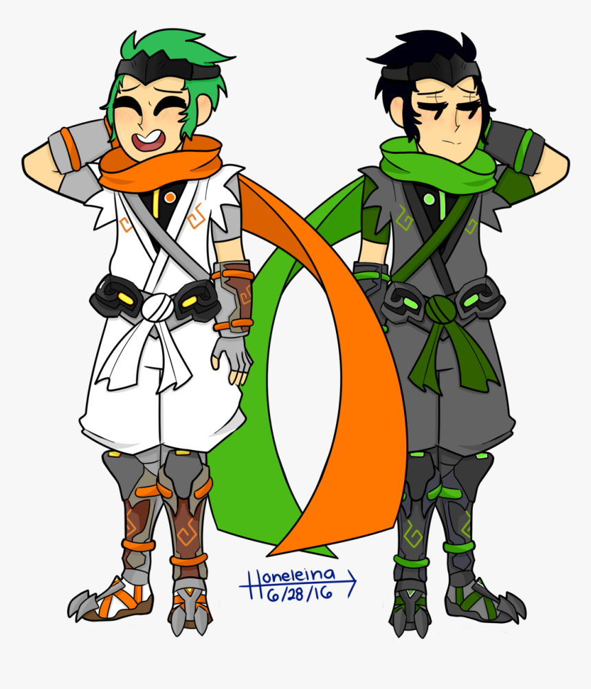 Young Genji By Honeleina - Young Genji Overwatch Fanart, HD Png Download