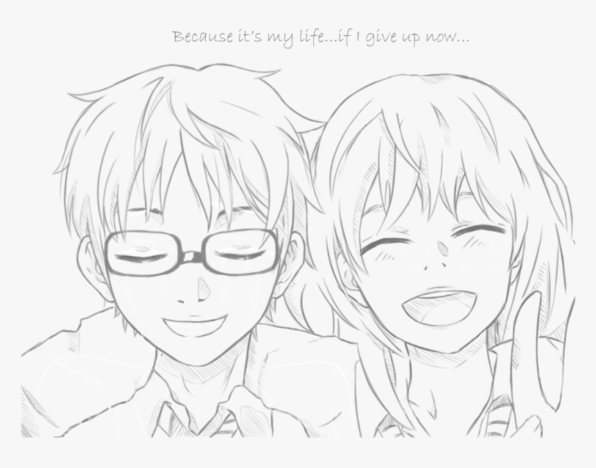 “ ^^^ Click On The Picture ^^^ 
i Just Wanted To Draw - You Lie In April Drawings, HD Png Download