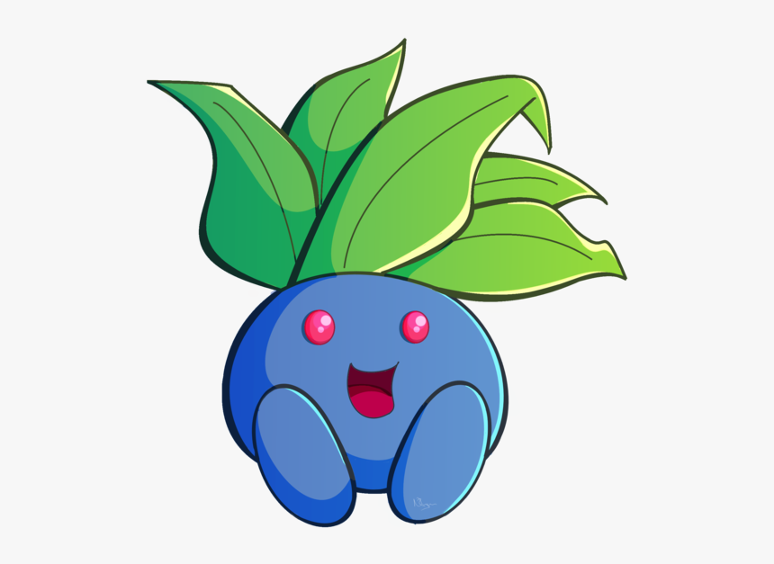 Blue Pokemon With Green Leaves, HD Png Download
