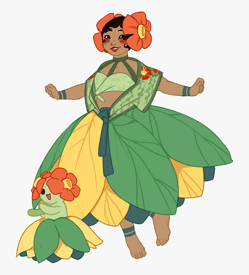 Vileplume Bellossom Gijinka, HD Png Download