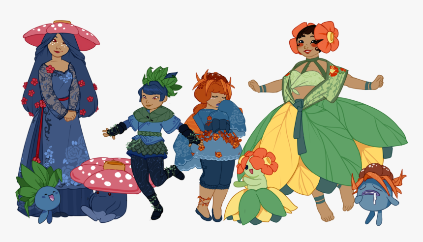 Vileplume Bellossom Gijinka, HD Png Download