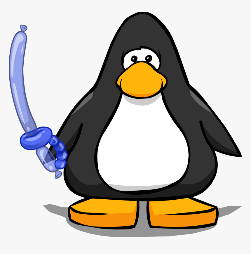 Clip Art Penguin Balloon Animal - Club Penguin With Headphones, HD Png Download