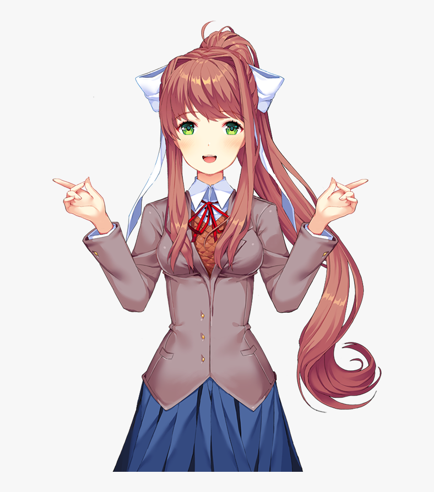 Monika De Doki Doki, HD Png Download