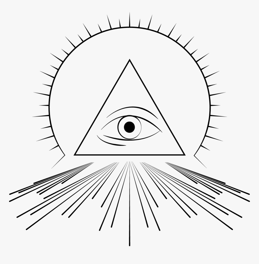 Eye Of Providence Illuminati Freemasonry Clip Art - Illuminati Art Logo Png, Transparent Png