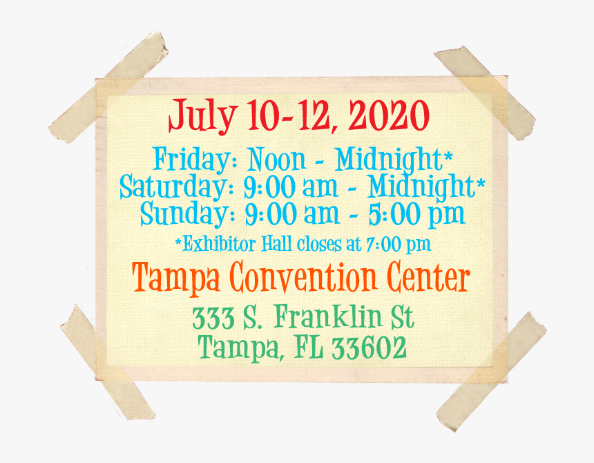 Tampa Bay Comic Convention - Detroit Comic Con, HD Png Download